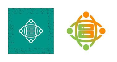 Cluster Server Vector Icon