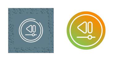 Video Rewind Button Vector Icon