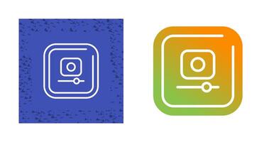 Video Record Square Vector Icon