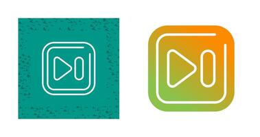 Next Track Square Vector Icon