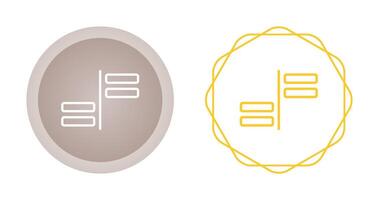 Horizontal Alignment Vector Icon
