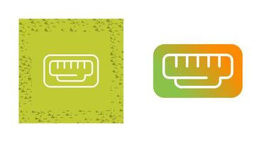 icono de vector de puerto ethernet