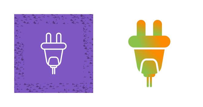 icono de vector de enchufe