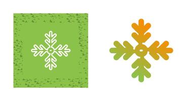 icono de vector de copo de nieve