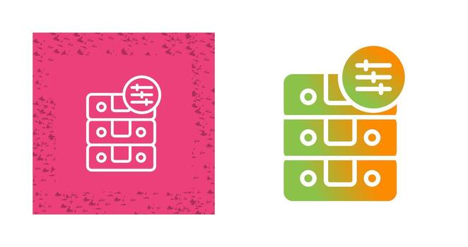 icono de vector de base de datos