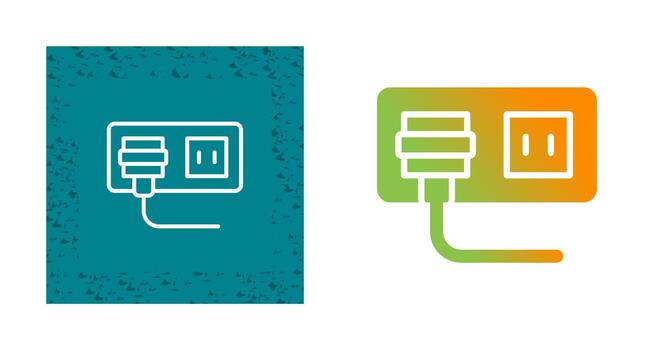 icono de vector de enchufe