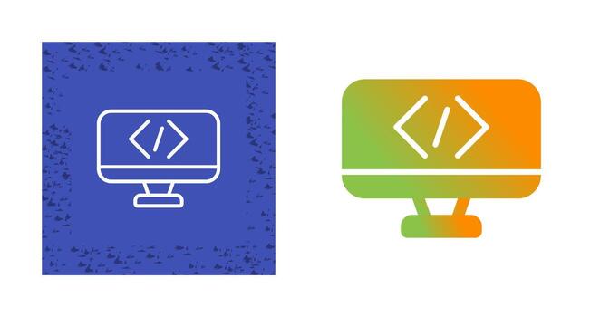 icono de vector de codificación