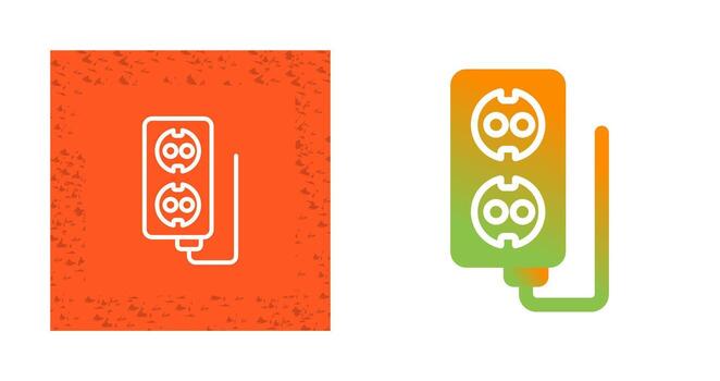 icono de vector de enchufe