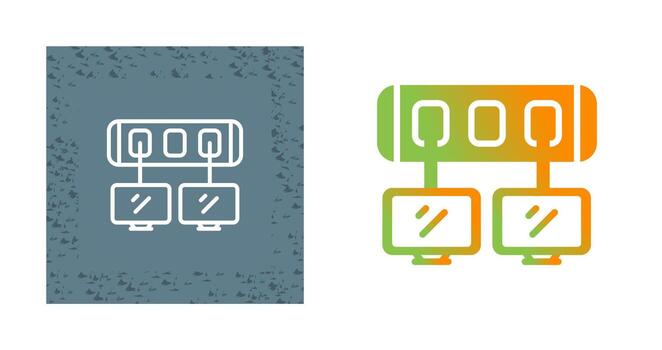 icono de vector de interruptor de red