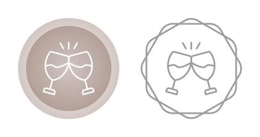 Champagne toast Vector Icon