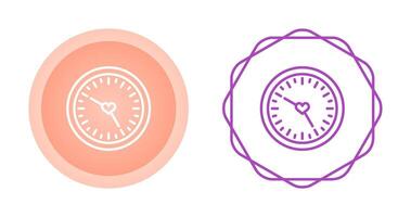 Love clock Vector Icon