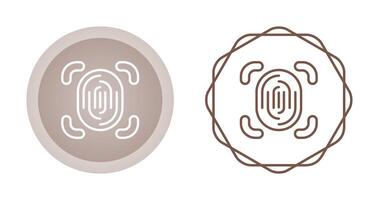 Fingerprint Scanner Vector Icon