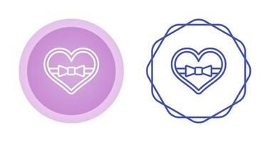 Heart shaped chocolates Vector Icon