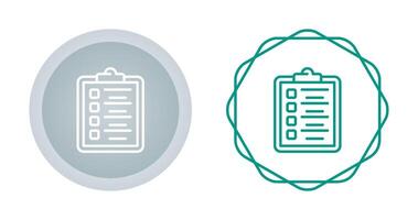 Clipboard Checklist Vector Icon