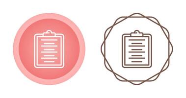 Writing Pad Vector Icon