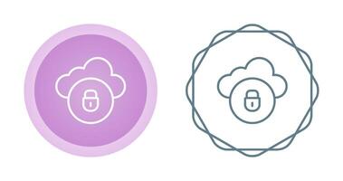 Cloud Security Vector Icon