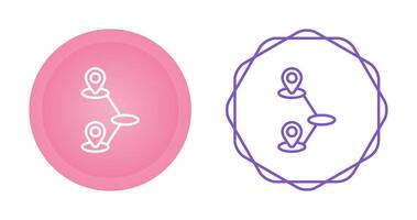 Journey Mapping Vector Icon