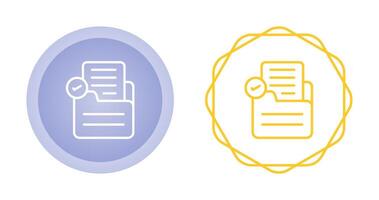 Document Check Vector Icon