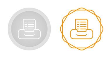 Filing cabinet with files Vector Icon