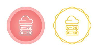 icono de vector de computación en la nube