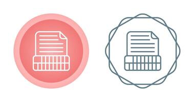 Document Insert Table Vector Icon