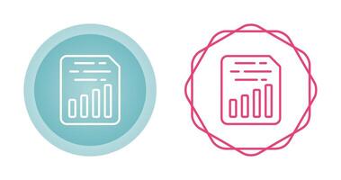 Document Insert Chart Vector Icon