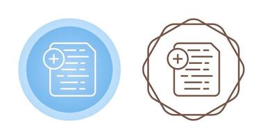 Document Insert Icon Vector Icon