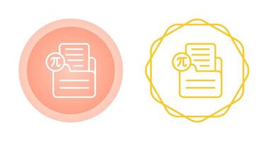 Document Insert Formula Vector Icon