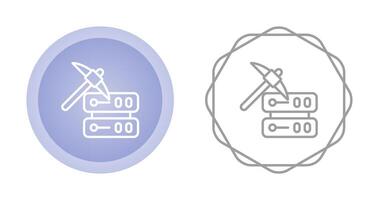 icono de vector de minería de datos