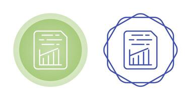 Document Insert Graph Vector Icon