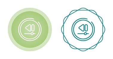 Video Rewind Button Vector Icon