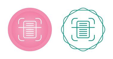 Document Scanning Vector Icon