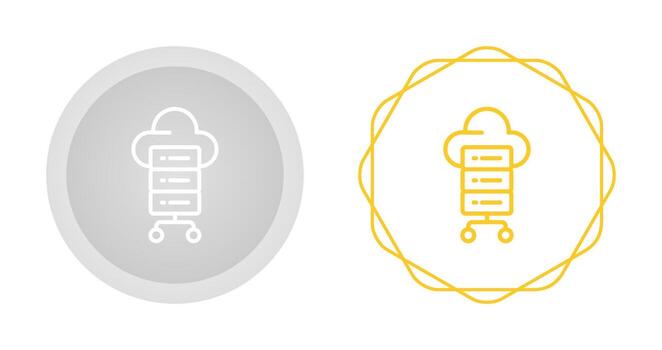 icono de vector de computación en la nube
