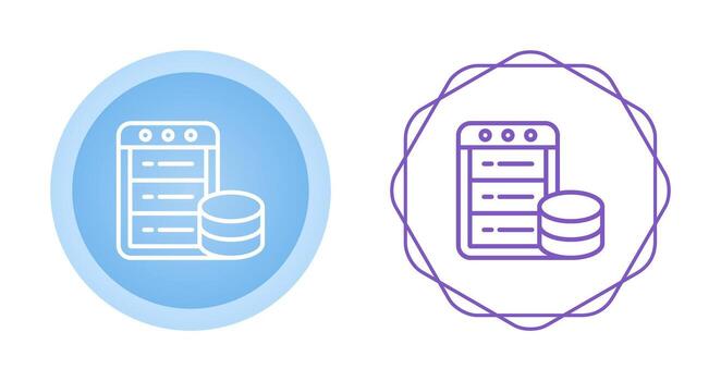 icono de vector de base de datos