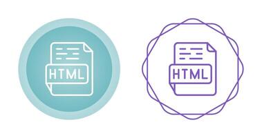 icono de vector html