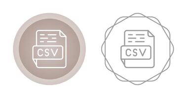 icono de vector csv