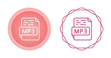 icono de vector de mp3