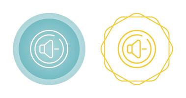 Volume Down Circle Vector Icon