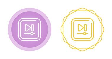 Video Next Track Square Vector icon