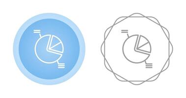 icono de vector de gráfico circular