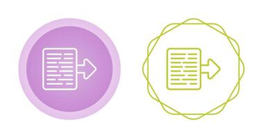 Document Export Vector Icon