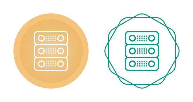 dedicado servidor vector icono