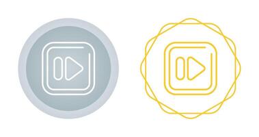 Fast Forward Square Vector Icon