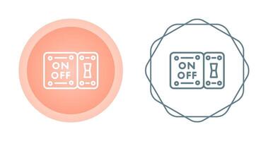 icono de vector de interruptor de luz