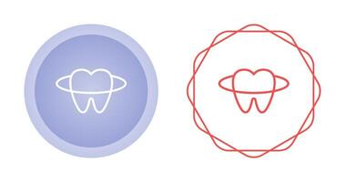 icono de vector de dientes