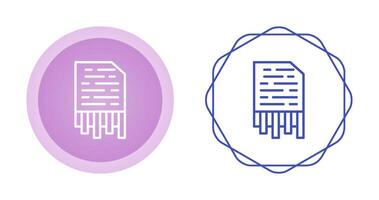 Shredding Vector Icon
