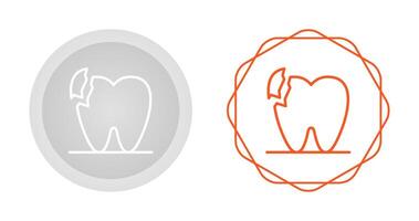 Broken Teeth Vector Icon