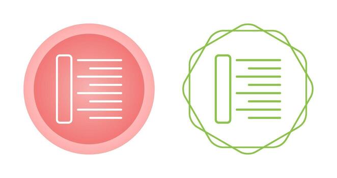 alinear vector icono