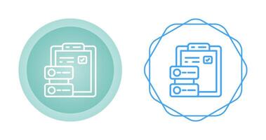 icono de vector de datos