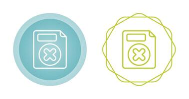 Delete Button Vector Icon